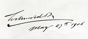 Signature du roi Édouard VII, 29 mai 1906